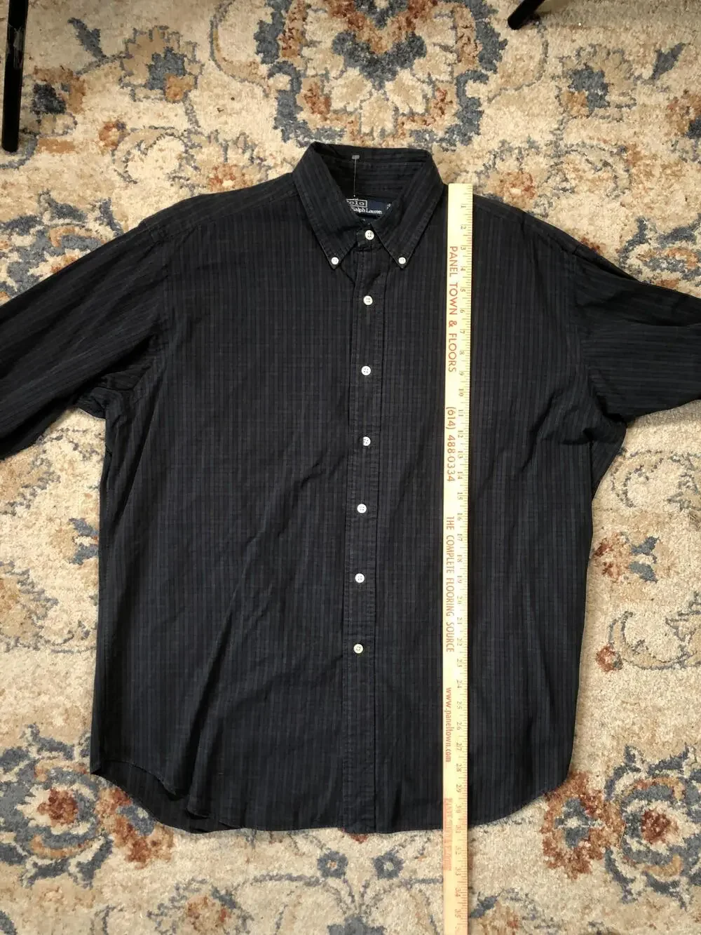 Polo Ralph Lauren Shirt Mens Large Plaid Button Down Blake Classic Dress Shirt